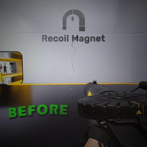 LEWIS-GUN recoil pattern before using Recoil Magnet